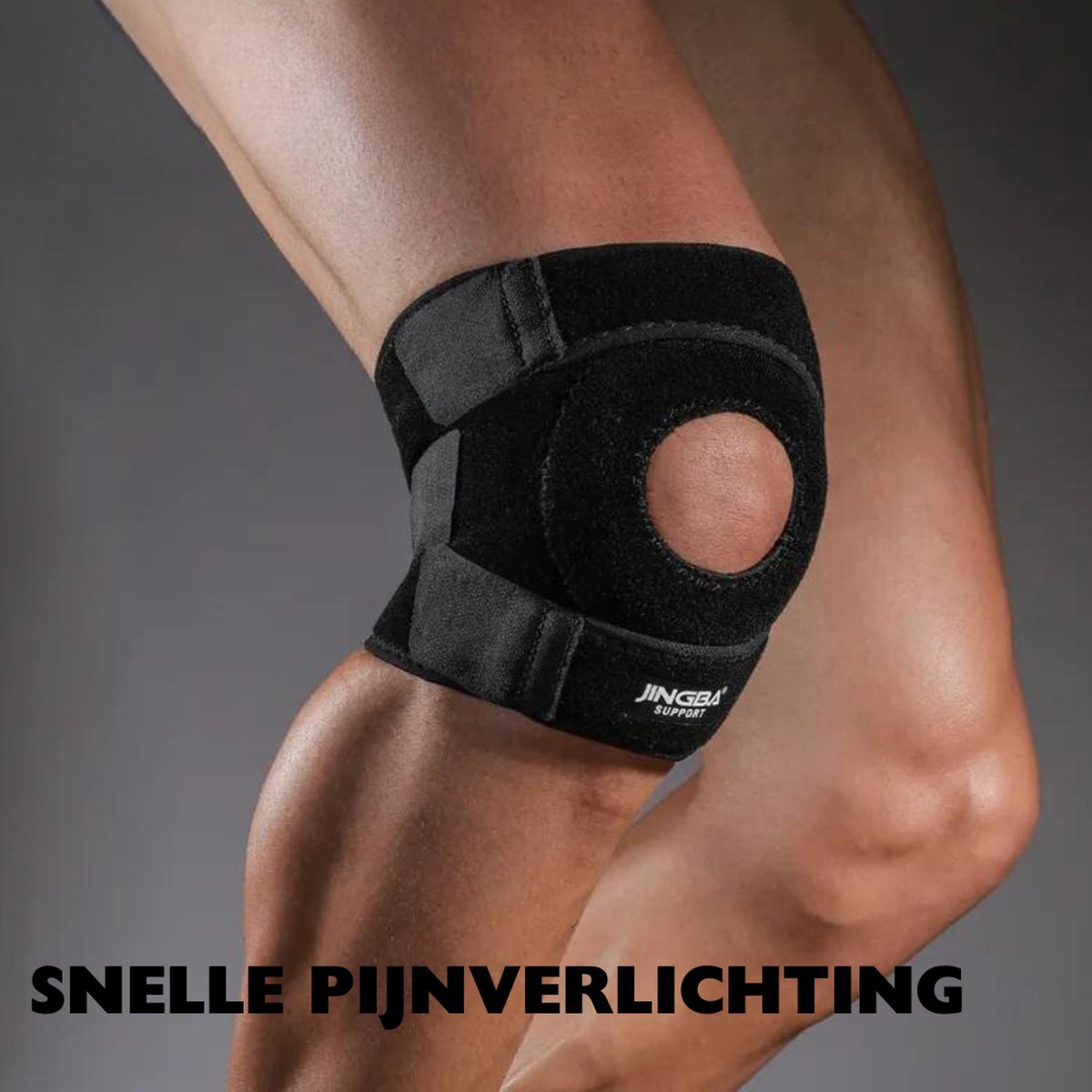 Kniebrace met Drievoudige Druk – Verstelbare Ondersteuning voor Stabiliteit & Comfort
