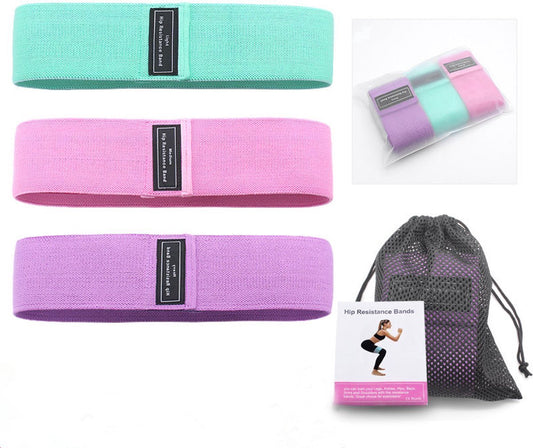 Weerstandsbanden - Booty bands - Resistance bands - Fitness elastiek - 3 stuks