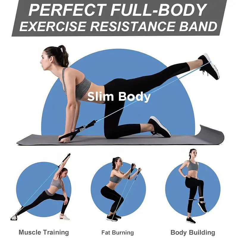 Weerstandsbanden Set 16-delig – Complete Resistance Bands tot 250 LB voor Krachttraining, Thuisgym & Full Body Workout-2