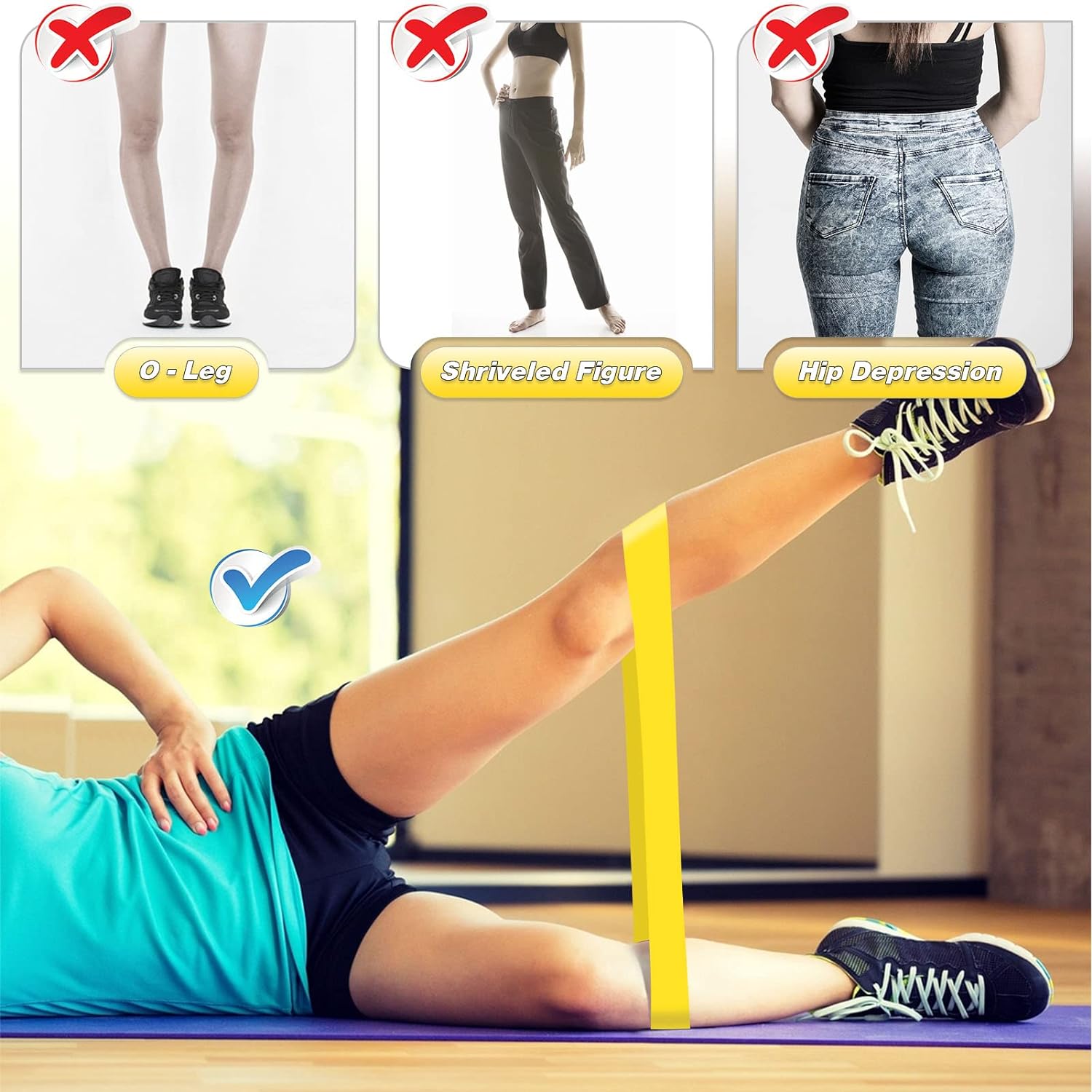 Weerstandsbanden Set 5 Stuks – Mini Booty Bands voor Billen, Benen & Krachttraining | 5 Niveaus-3