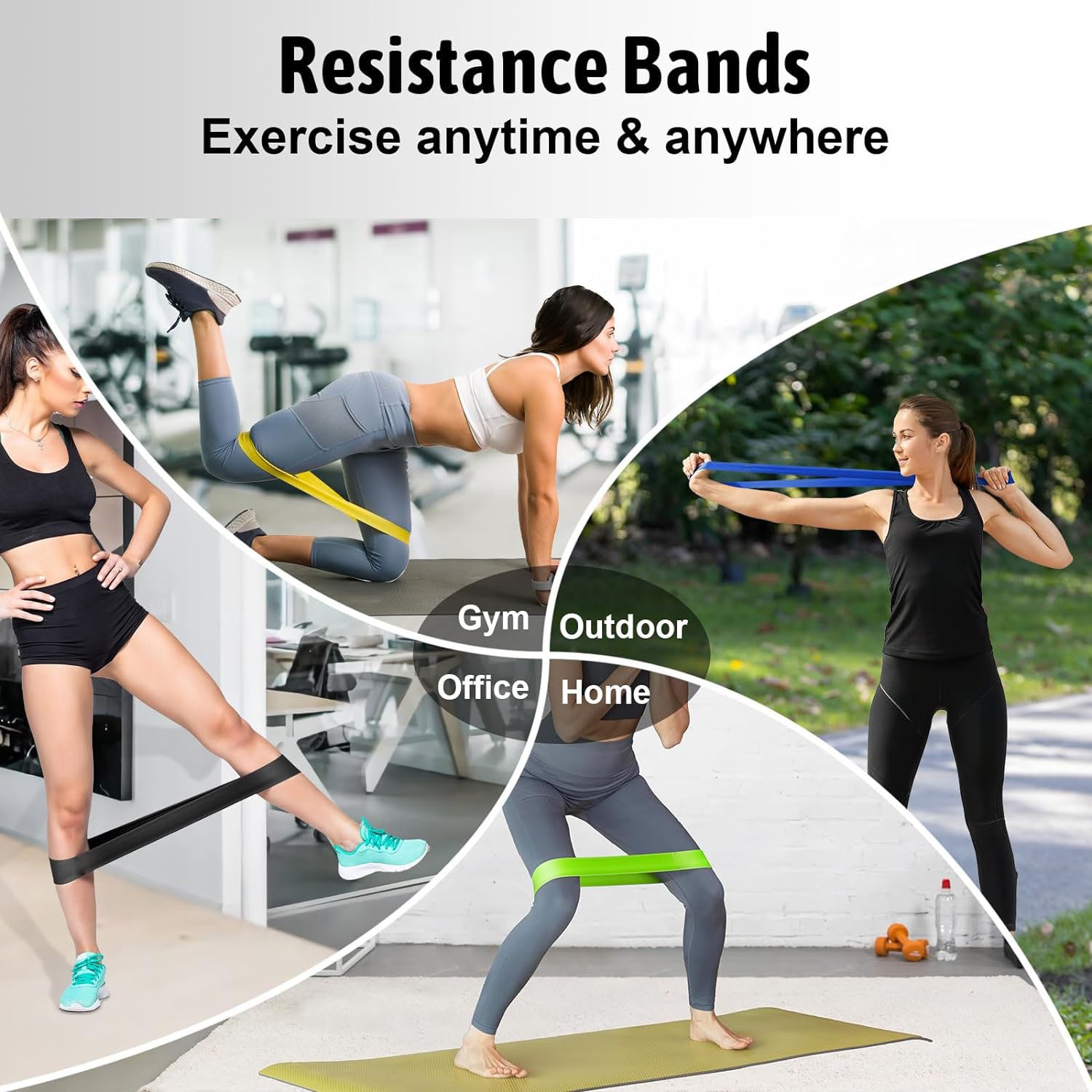 Weerstandsbanden Set 5 Stuks – Mini Booty Bands voor Billen, Benen & Krachttraining | 5 Niveaus-4