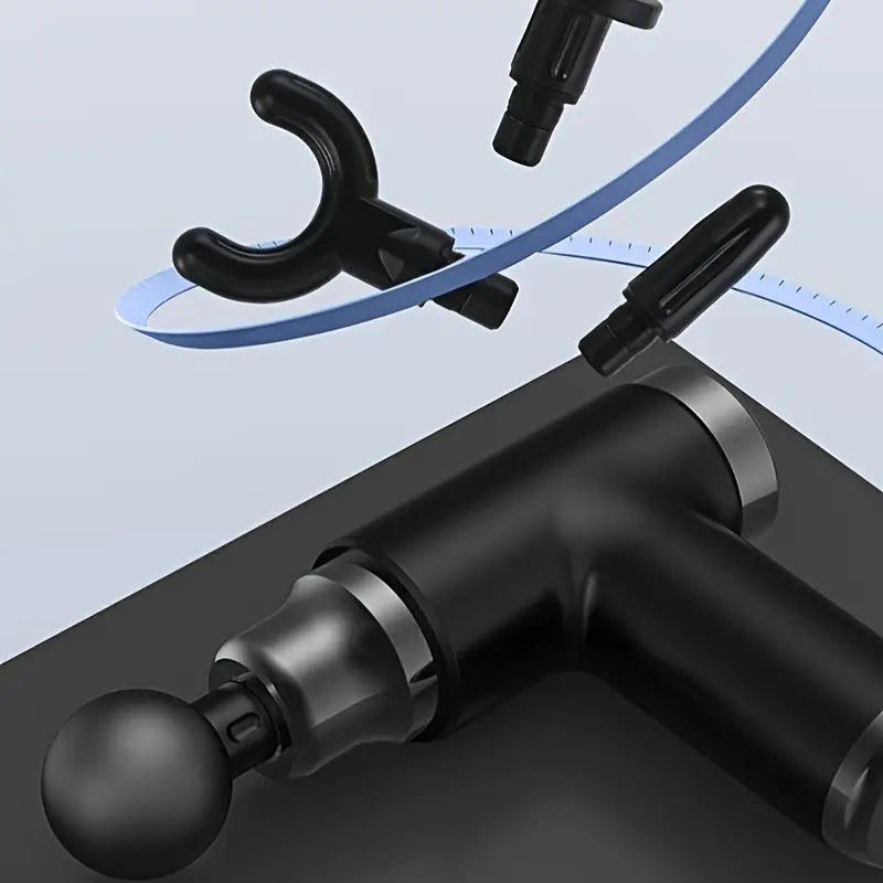 Mini Massage Gun – Draadloos Massagepistool voor Diepe Spiermassage & Sneller Herstel | 4 Opzetstukken-3